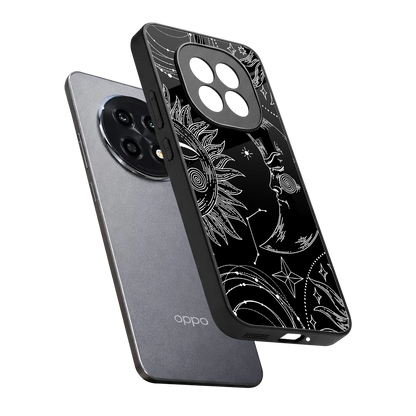 Celestial Duo sleek oppo f29 pro 5g cover with tempered glass back and TPU edges