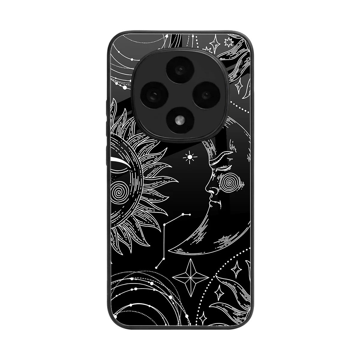 Celestial Duo back phone cover | glass case for oppo f31 pro 5g