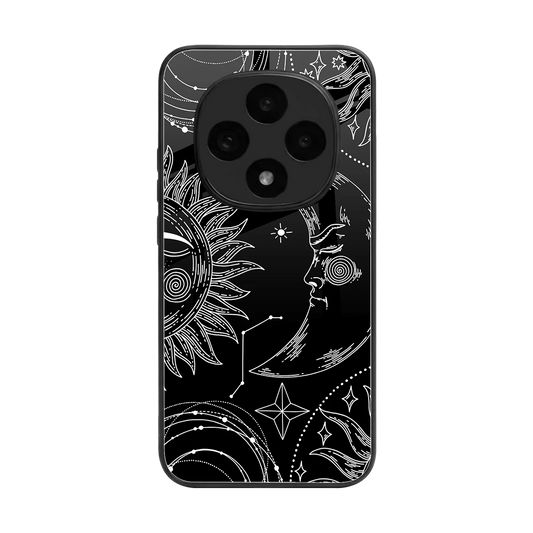Celestial Duo back phone cover | glass case for oppo f31 pro 5g