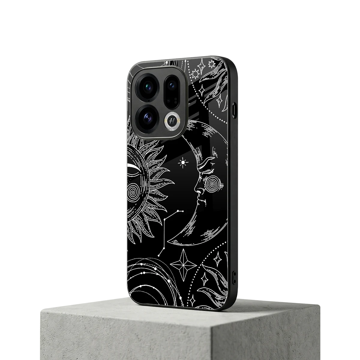 Celestial Duo oppo find x9 mobile cover | shockproof glass phone case