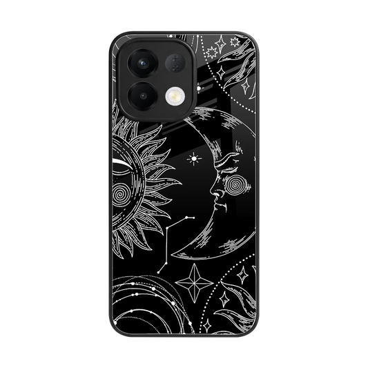 Celestial Duo back phone cover | glass case for oppo k13 5g