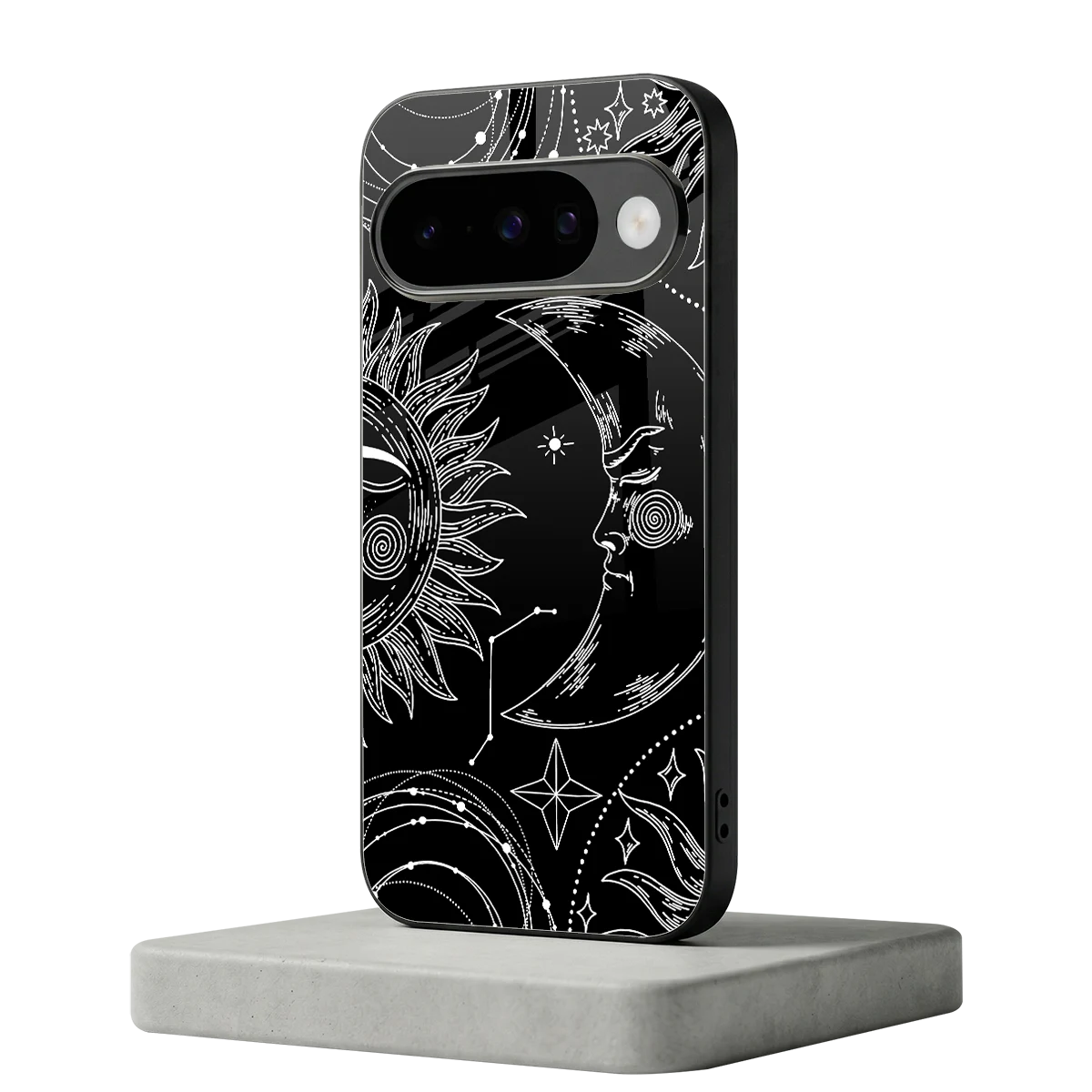 Celestial Duo google pixel 10 mobile cover | shockproof glass phone case