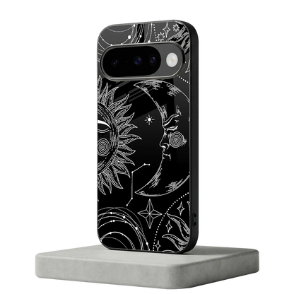Celestial Duo google pixel 10 mobile cover | shockproof glass phone case