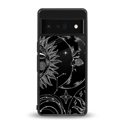 Celestial Duo back phone cover | glass case for google pixel 6 pro