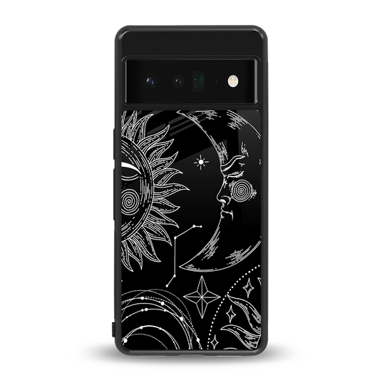 Celestial Duo back phone cover | glass case for google pixel 6 pro
