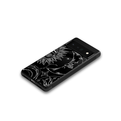 Celestial Duo google pixel 6 pro mobile cover | shockproof glass phone case