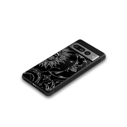 Celestial Duo google pixel 7 pro mobile cover | shockproof glass phone case
