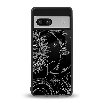 Celestial Duo back phone cover | glass case for google pixel 7