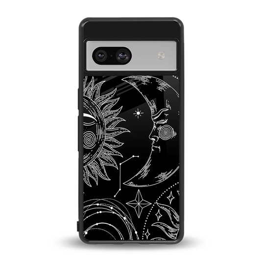 Celestial Duo back phone cover | glass case for google pixel 7
