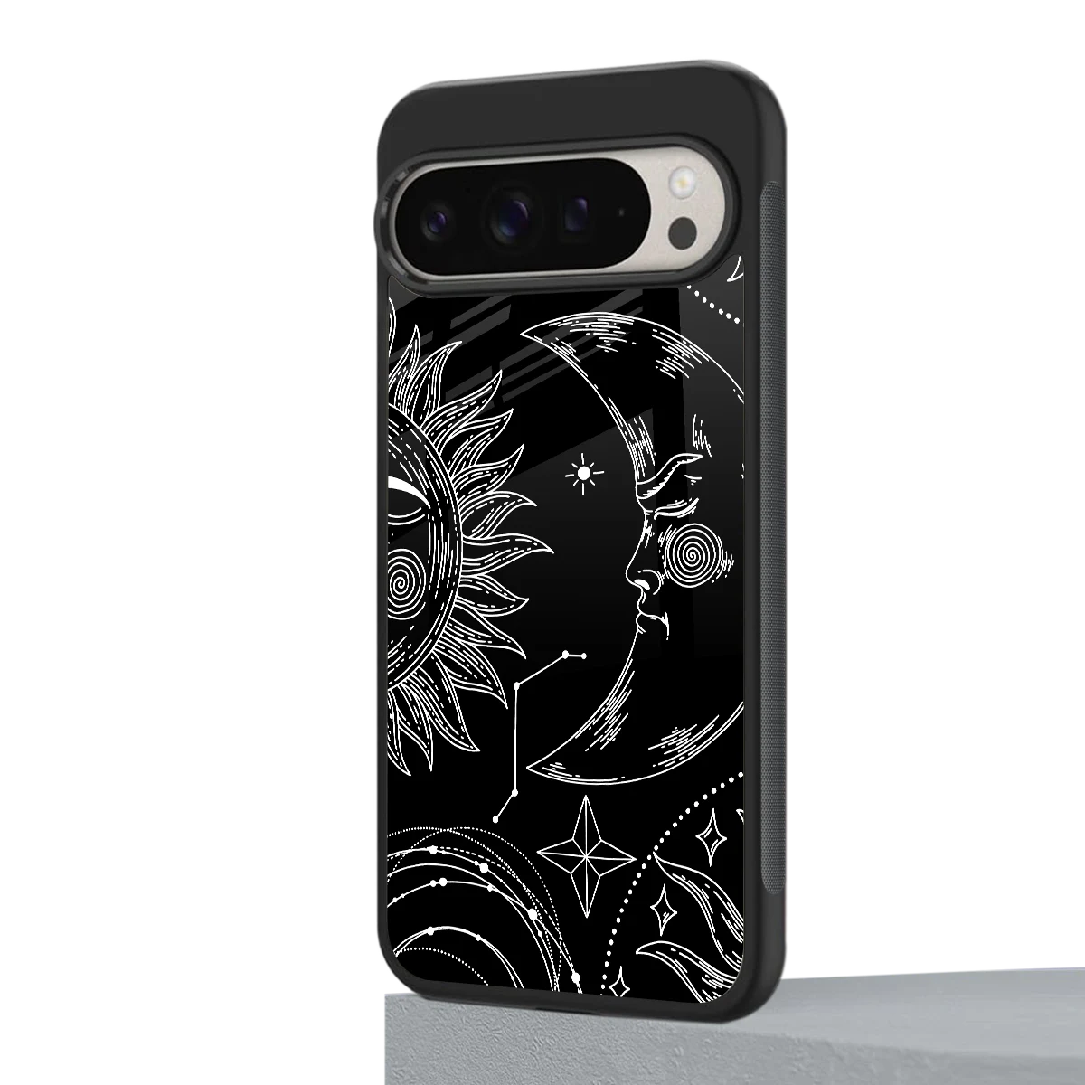 Celestial Duo google pixel 9 pro mobile cover | shockproof glass phone case