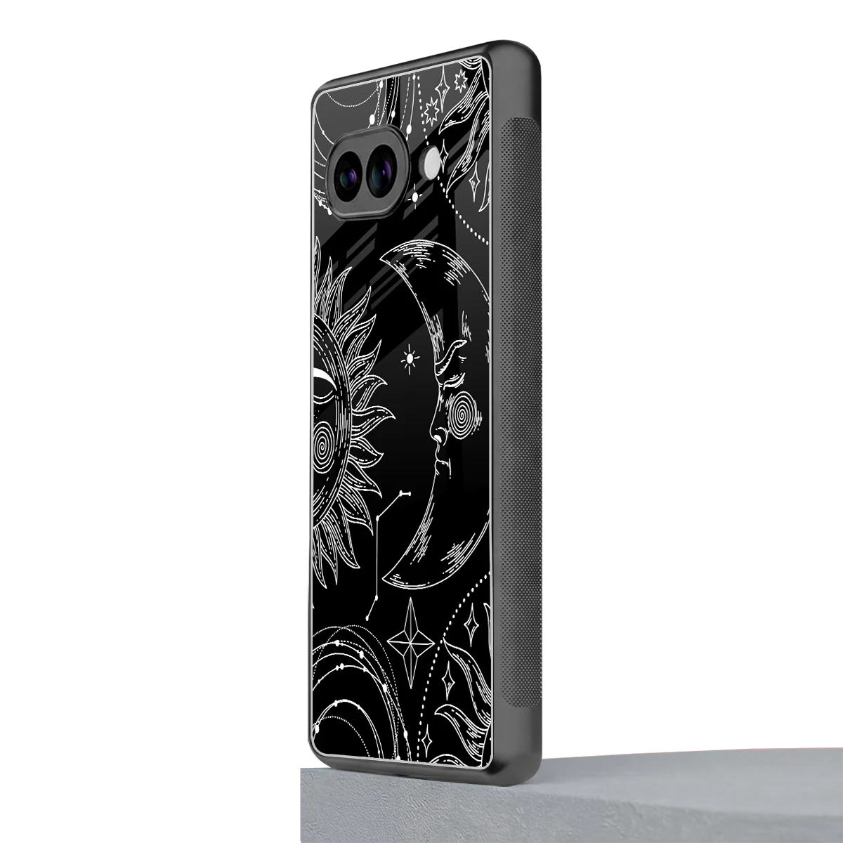 Celestial Duo google pixel 10a mobile cover | shockproof glass phone case