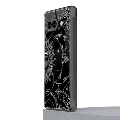 Celestial Duo google pixel 10a mobile cover | shockproof glass phone case
