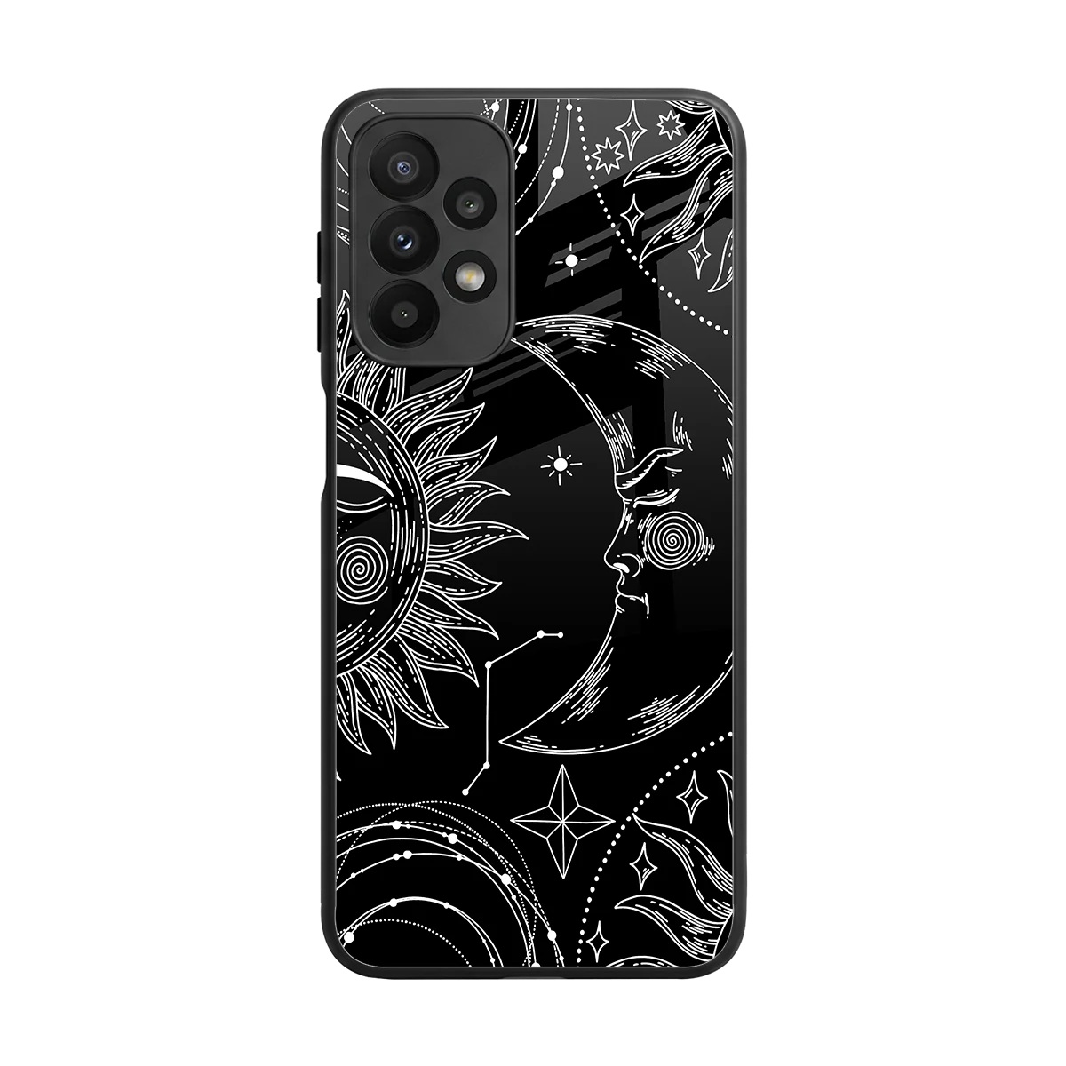 Celestial Duo back phone cover | glass case for samsung galaxy a23
