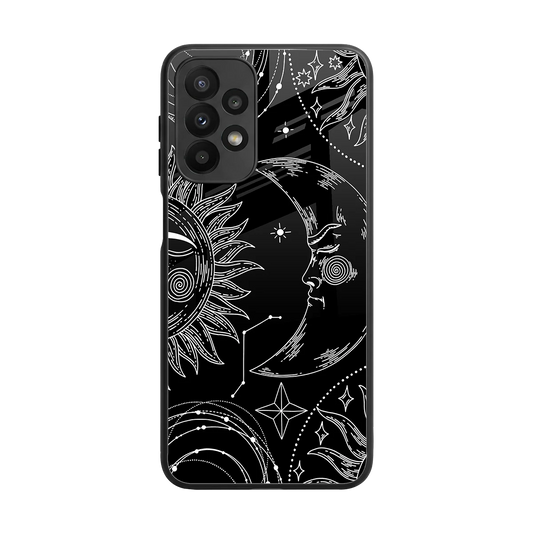Celestial Duo back phone cover | glass case for samsung galaxy a23