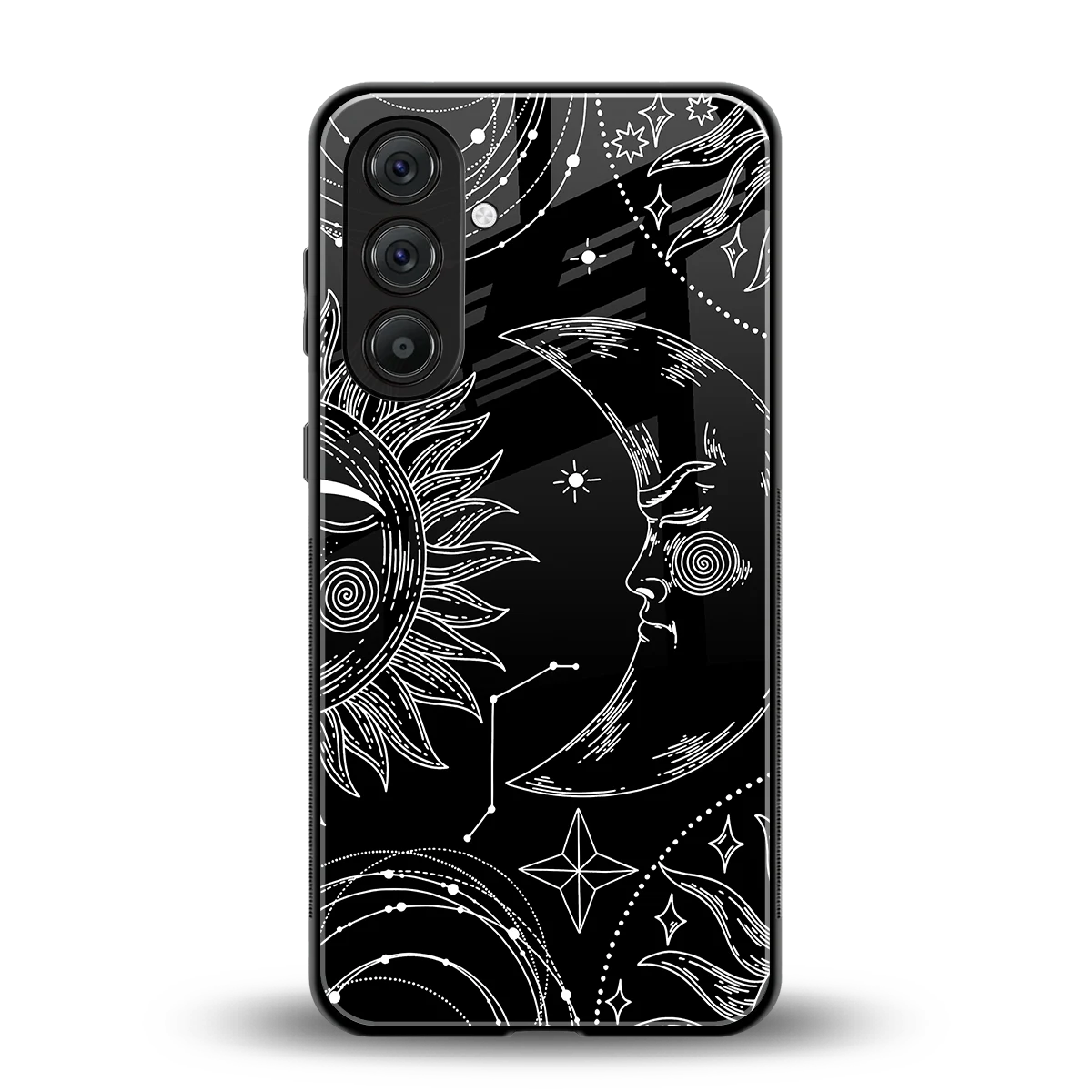 Celestial Duo back phone cover | glass case for samsung galaxy m35 5g