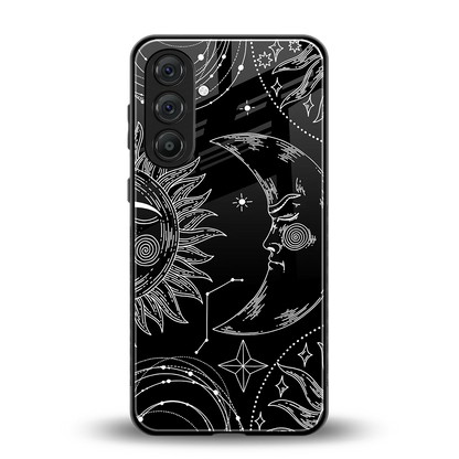 Celestial Duo back phone cover | glass case for samsung galaxy m35 5g