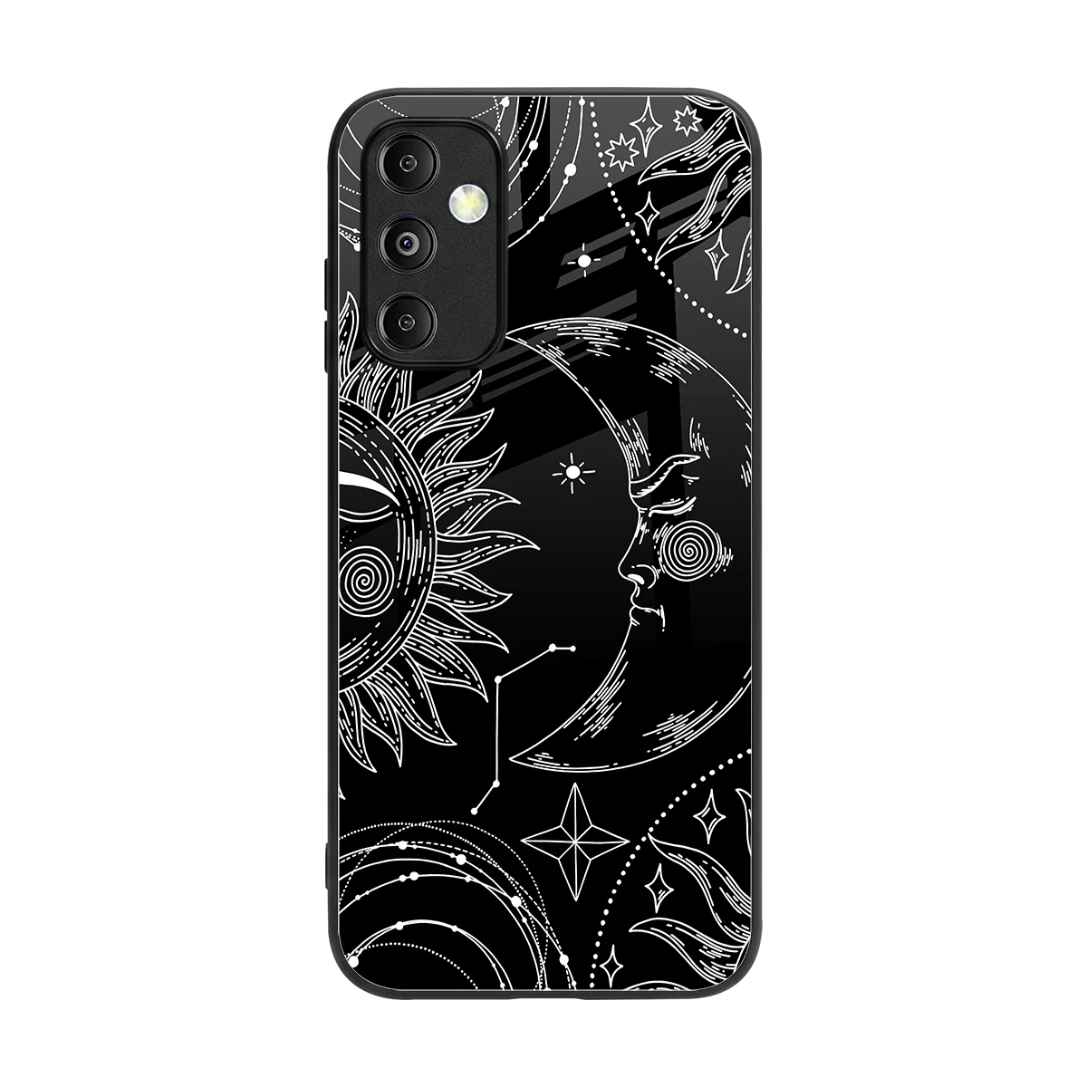Celestial Duo back phone cover | glass case for samsung galaxy m14 5g