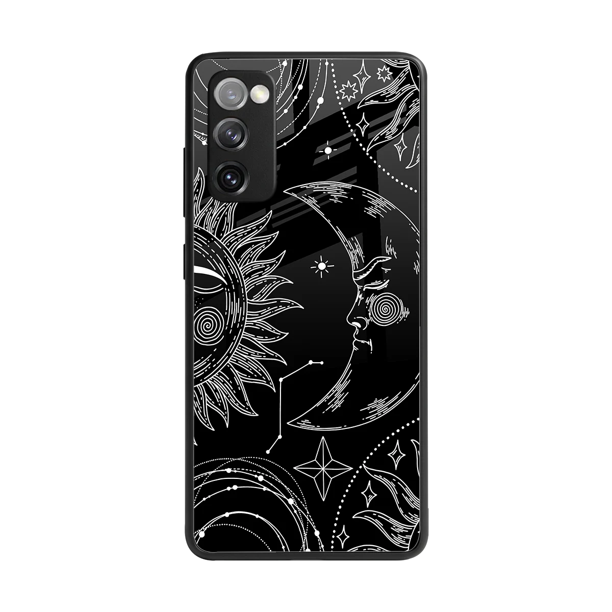 Celestial Duo back phone cover | glass case for samsung galaxy s20 fe