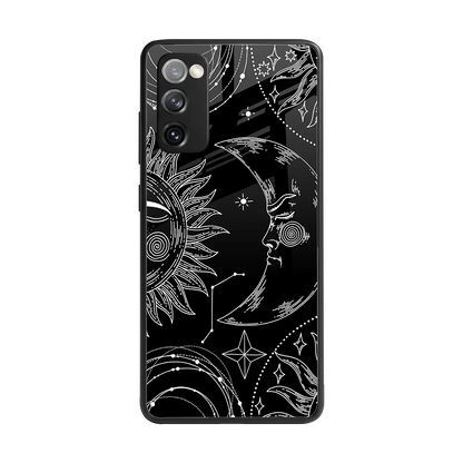 Celestial Duo back phone cover | glass case for samsung galaxy s20 fe