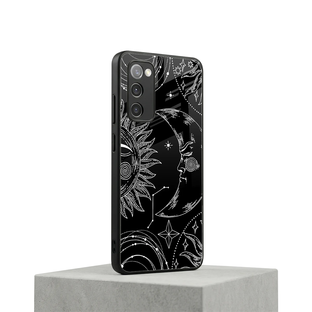 Celestial Duo samsung galaxy s20 fe mobile cover | shockproof glass phone case