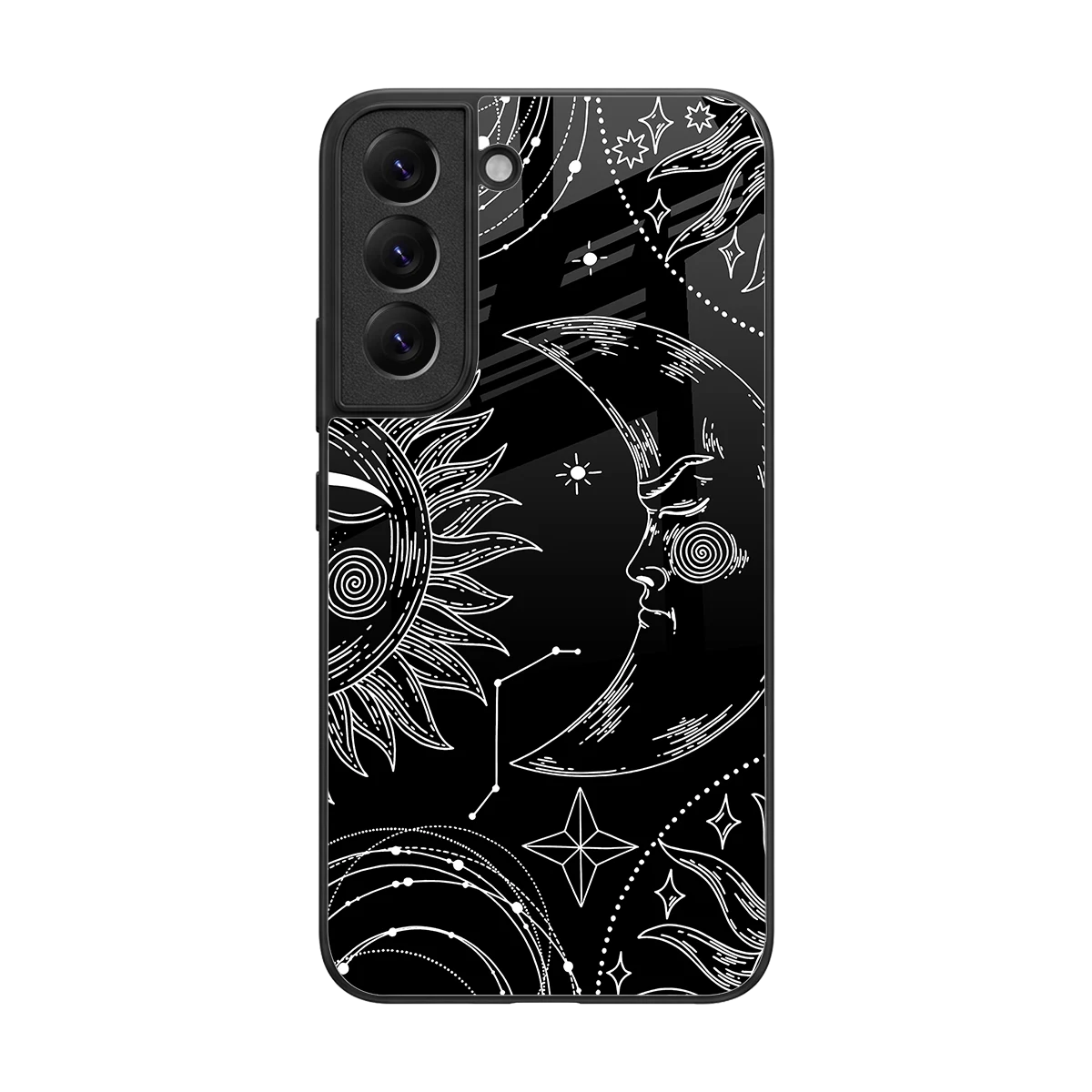 Celestial Duo back phone cover | glass case for samsung galaxy s22