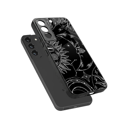 Celestial Duo sleek samsung galaxy s22 cover with tempered glass back and TPU edges