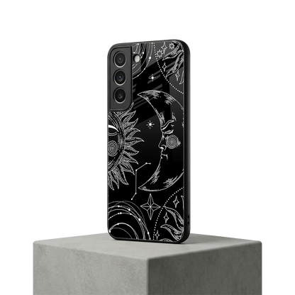 Celestial Duo samsung galaxy s22 mobile cover | shockproof glass phone case