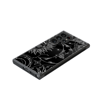 Celestial Duo stylish phone case for samsung galaxy s23 ultra | glossy glass and slim fit