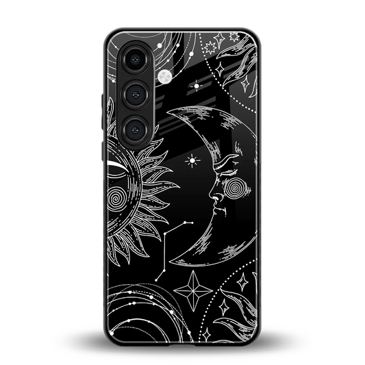 Celestial Duo back phone cover | glass case for samsung galaxy s23 fe