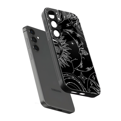 Celestial Duo sleek samsung galaxy s25 plus cover with tempered glass back and TPU edges