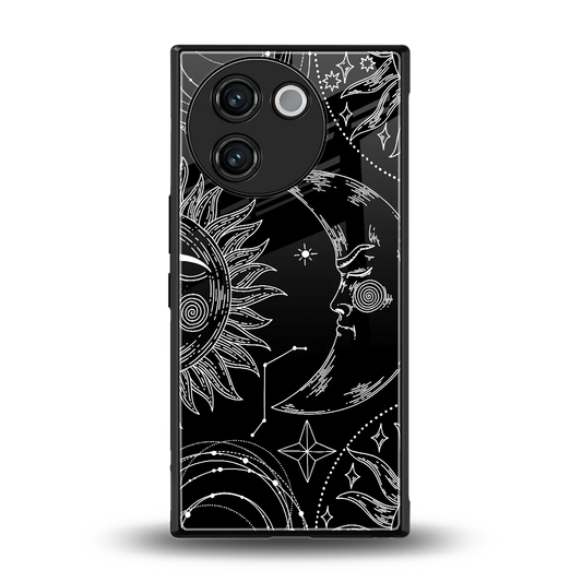 Celestial Duo back phone cover | glass case for vivo v30e