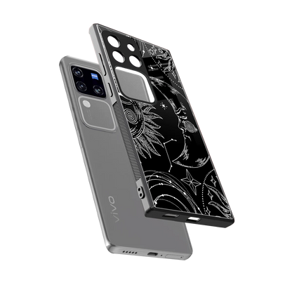 Celestial Duo sleekvivo v30 pro cover with tempered glass back and TPU edges