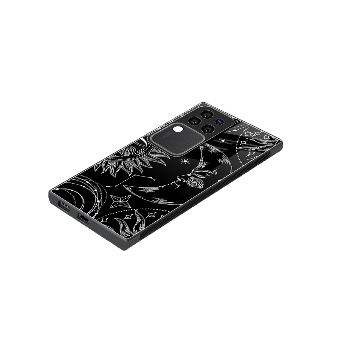 Celestial Duo stylish phone case forvivo v30 pro | glossy glass and slim fit