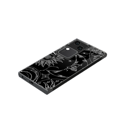 Celestial Duo stylish phone case for vivo v30 | glossy glass and slim fit