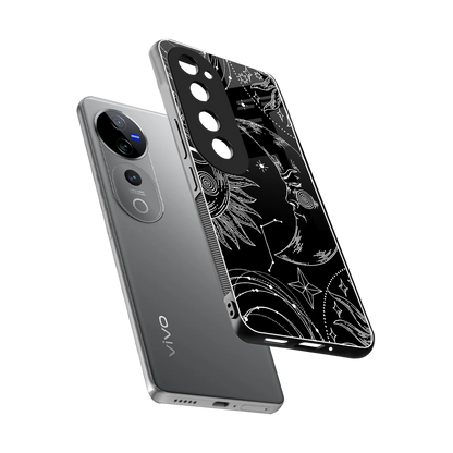 Celestial Duo sleek vivo v40 pro cover with tempered glass back and TPU edges