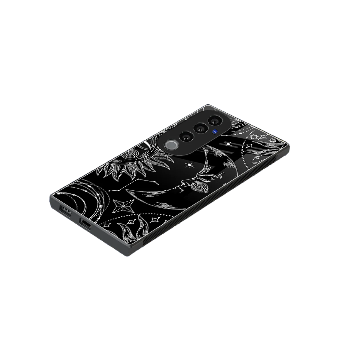 Celestial Duo stylish phone case for vivo v40 pro | glossy glass and slim fit