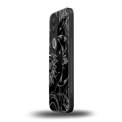 Celestial Duo vivo v50 mobile cover | shockproof glass phone case