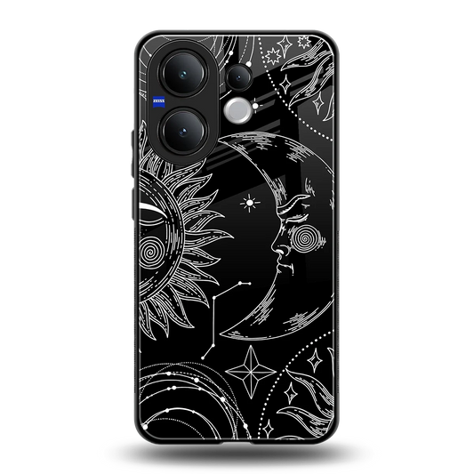 Celestial Duo back phone cover | glass case for vivo v60