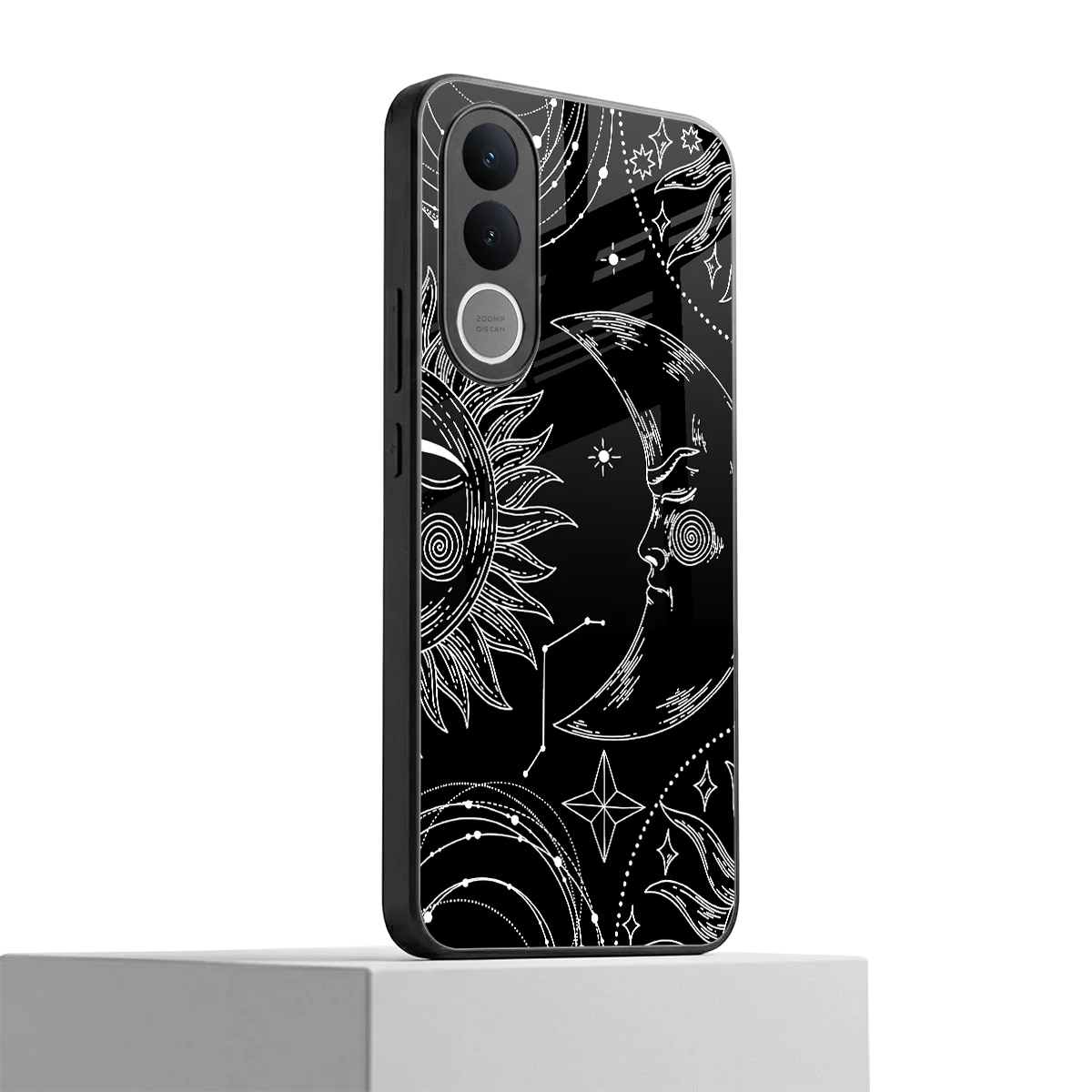 Celestial Duo vivo v70 fe mobile cover | shockproof glass phone case