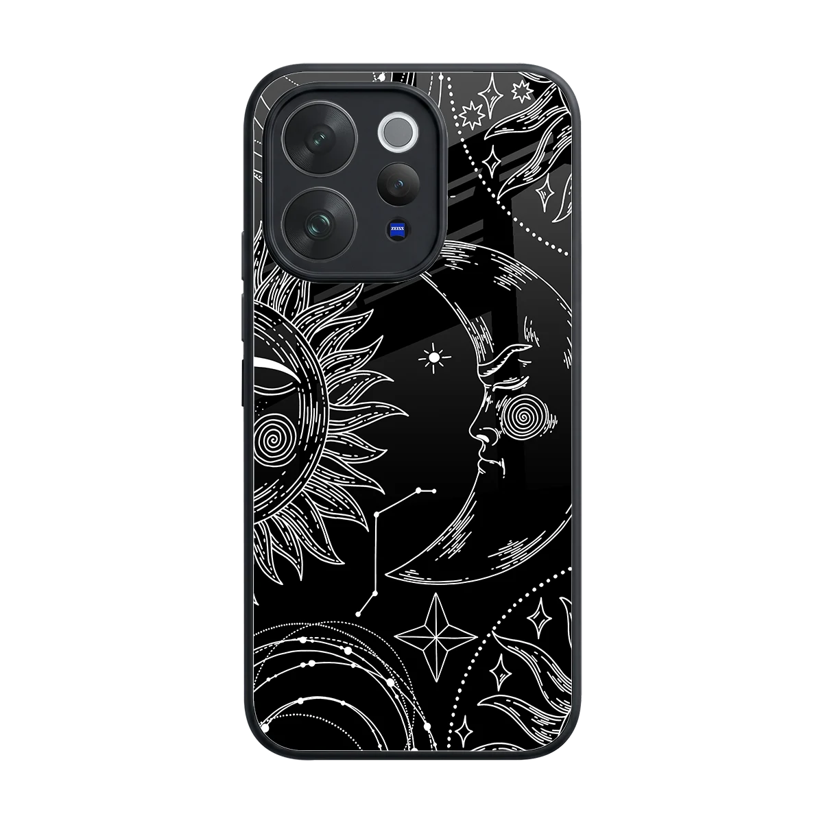 Celestial Duo back phone cover | glass case for vivo v70 elite