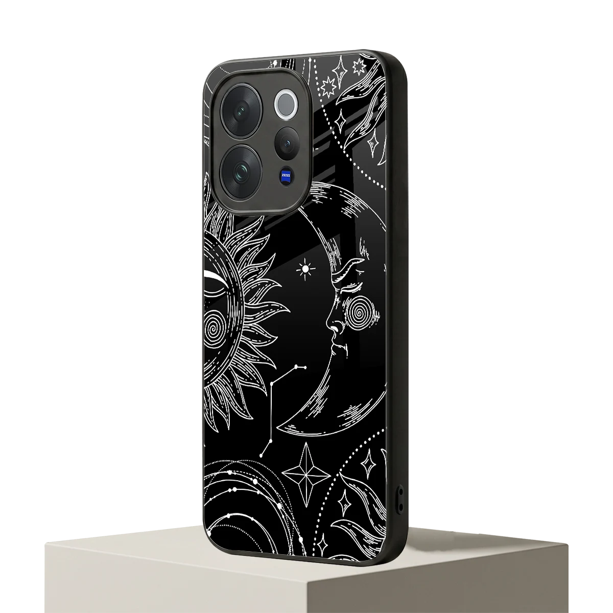 Celestial Duo vivo v70 mobile cover | shockproof glass phone case