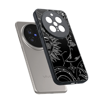Celestial Duo sleek vivo x200 pro cover with tempered glass back and TPU edges