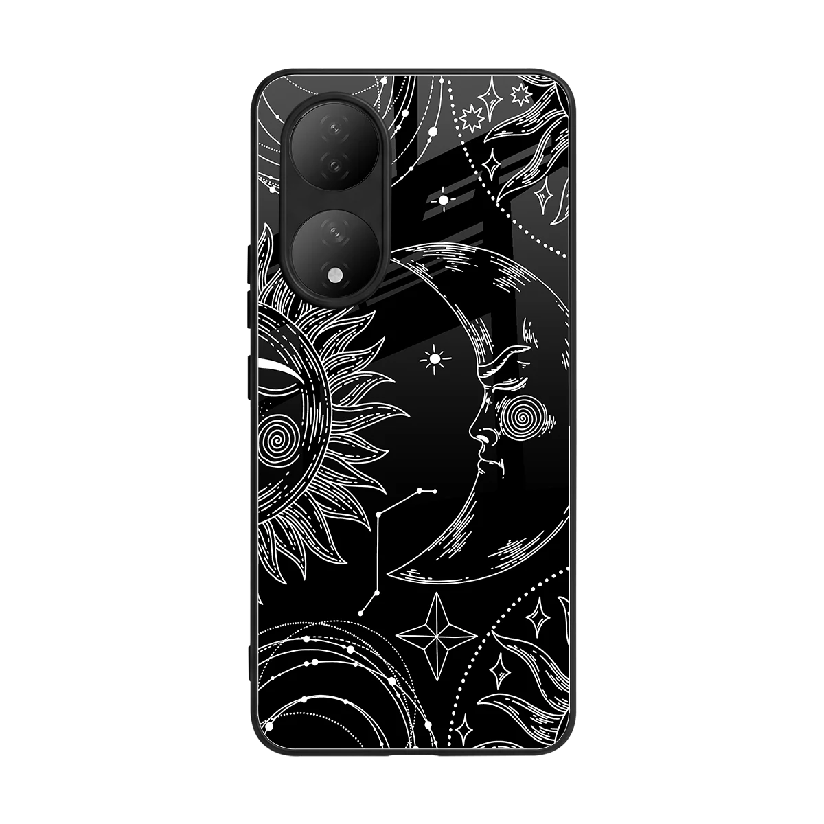 Celestial Duo back phone cover | glass case for Vivo-y100