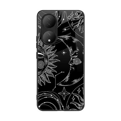 Celestial Duo back phone cover | glass case for Vivo-y100