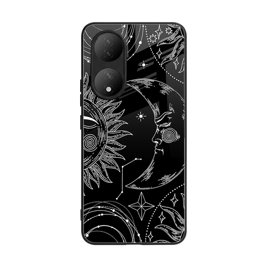 Celestial Duo back phone cover | glass case for Vivo-y100