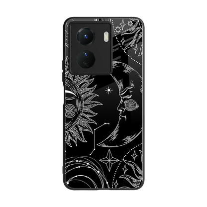 Celestial Duo back phone cover | glass case for vivo y16