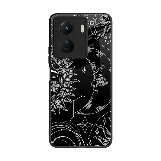Celestial Duo back phone cover | glass case for vivo y16