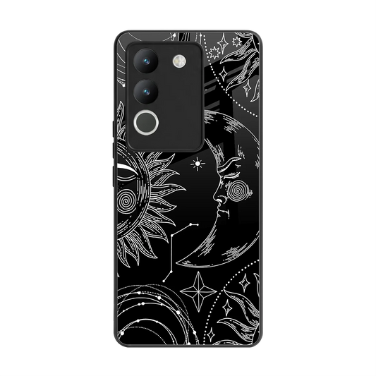 Celestial Duo back phone cover | glass case for vivo y200 5g