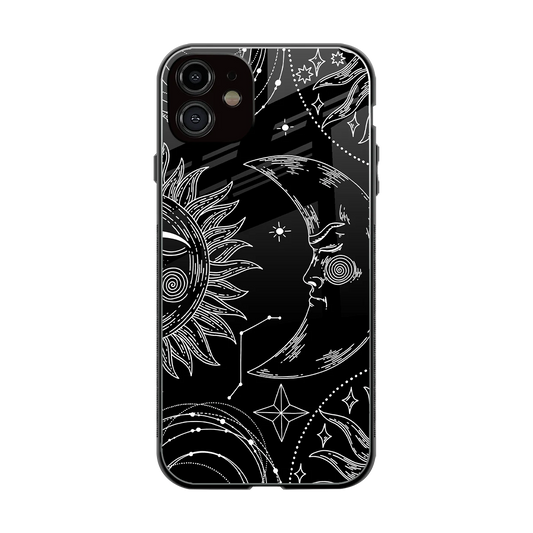 Celestial Duo back phone cover | glass case for iphone 12