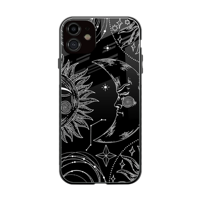 Celestial Duo back phone cover | glass case for iphone 11